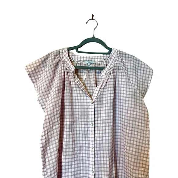 Rails Alena Top in Soft Rose Check (L) - Picture 8 of 14